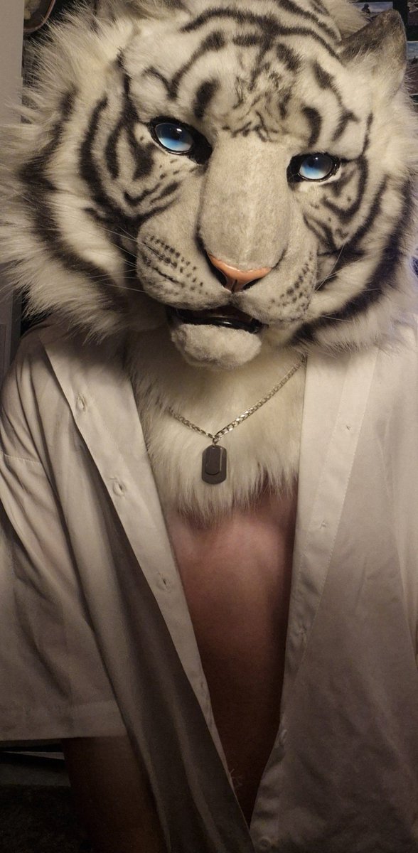 Hollywhitetiger's tweet photo. realistic suits mutual me up 👀‼️ #furry #fursuit #realisticsuit https://t.co/Uv5lnH3zHl