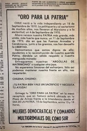 PipeAllendeM's tweet photo. ⭕️ Esto de pedir donaciones para un Fondo Nacional de Reconstrucción es como un déjà vu con la dictadura 

¿Cuándo María Pía Adriazola propone revivir CEMA Chile? 

Esto es vergonzoso (por decir algo suave) https://t.co/1QCaeAHkwd