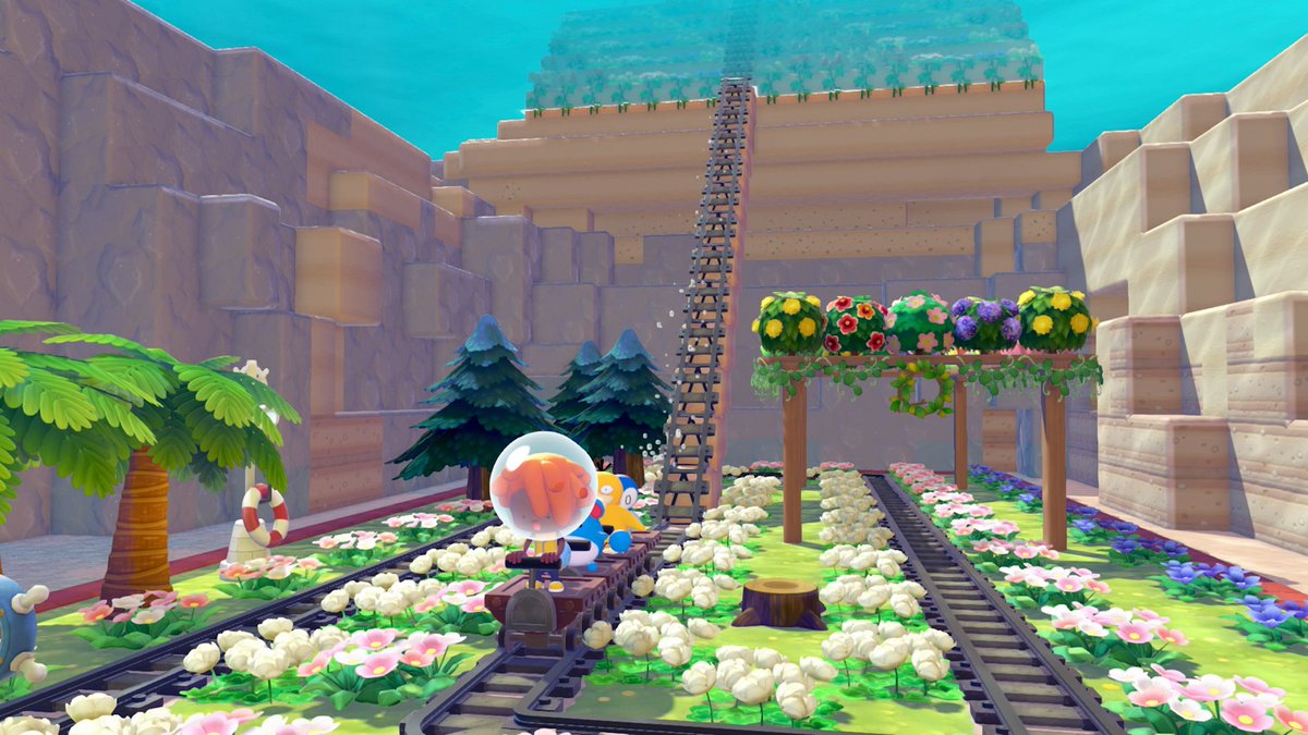 poke_times's tweet photo. ˗ˏˋ 水の中でも街づくり ˎˊ˗

💧みずタイプのポケモンたちと泳ぐ
💧畑や憩いの場をつくる
💧砂浜の下にお家をつくる
💧水の中にトロッコでダーイブ！

地上と同じように
街づくりが楽しめます✨

#ぽこポケ https://t.co/hXVm0qXZVV