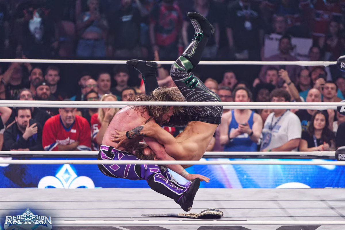 WillToSoar's tweet photo. I’d rather lose being Will Ospreay than win pretending to be somebody else.

And if standing by what I believe in means I’ve got the Death Riders on one side and the World Champion on the other…

Then bring ’em both on.

Because I ain’t backing down from anybody, bruv. https://t.co/tTTfx3sCGh