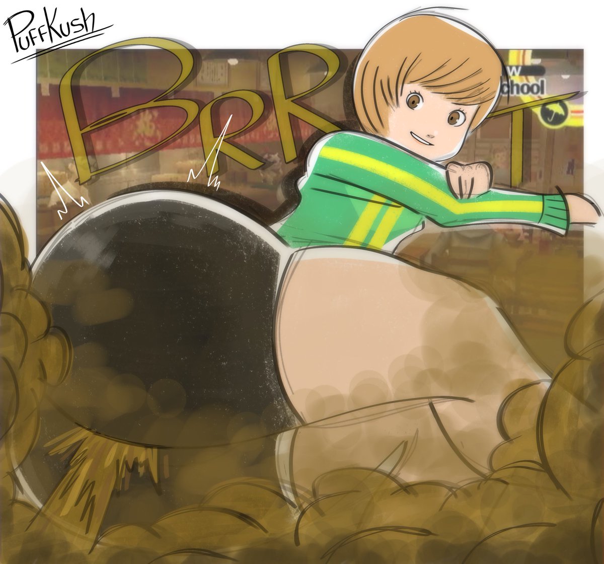 PuffKush_'s tweet photo. chie’s ramen farts go kinda crazy-

#fart #fartfetish #fartart https://t.co/kEvsOmxSkL