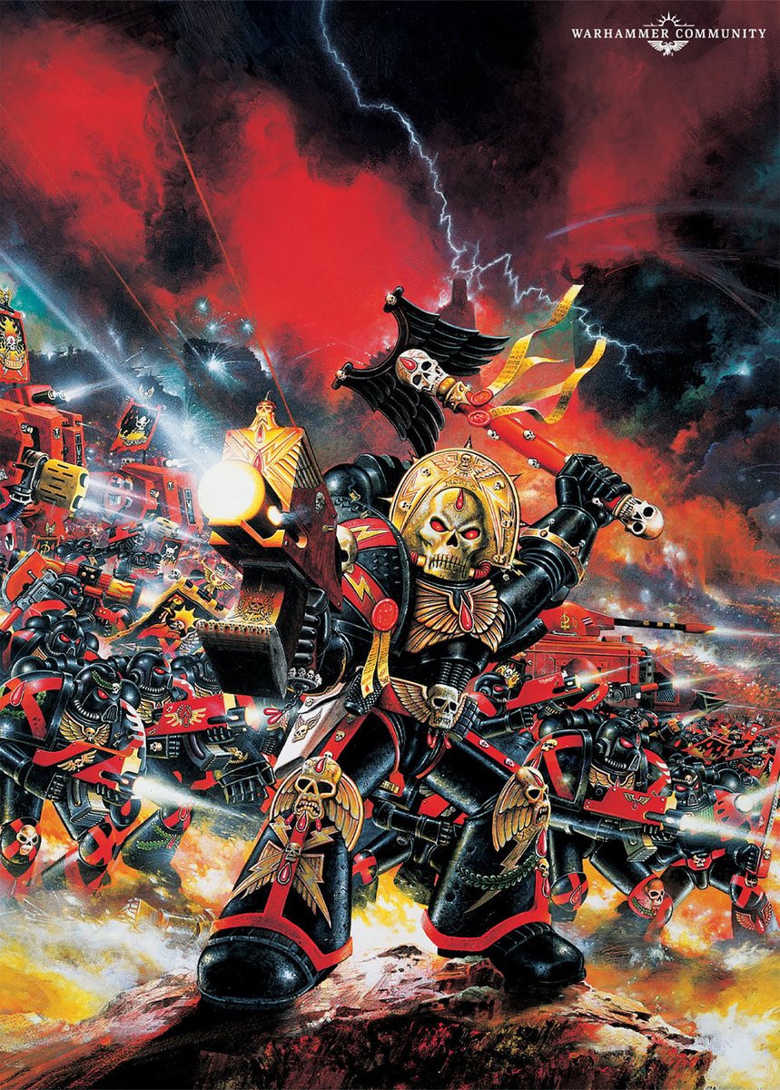 retroscifiart's tweet photo. Incredibly detailed art by Geoff Taylor for Games Workshop’s White Dwarf magazine and Warhammer box art https://t.co/HsXCY7Uem1