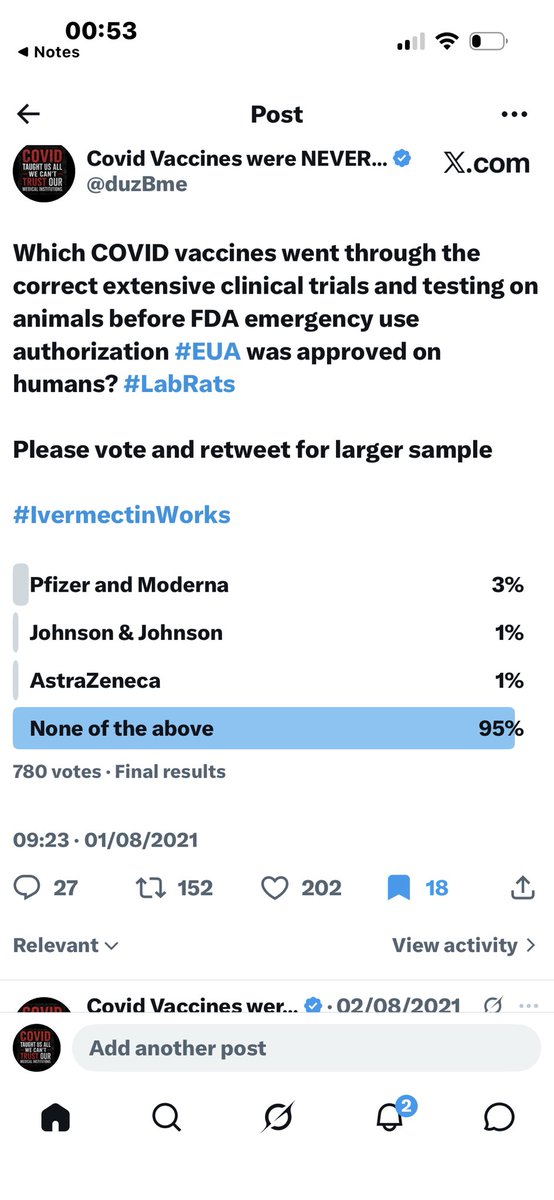 duzBme's tweet photo. It took several appeals to Twitter support @support. Finally an email to Ella Irwin Twitter’s former head of Trust and Safety to remind her of her *promise” to get @duzBme reinstated. But I’m having no luck with @knighteye X account? Was #IvermectinWorks the reason?
@elonmusk @RandPaul @joeroganhq @SecKennedy @Safety