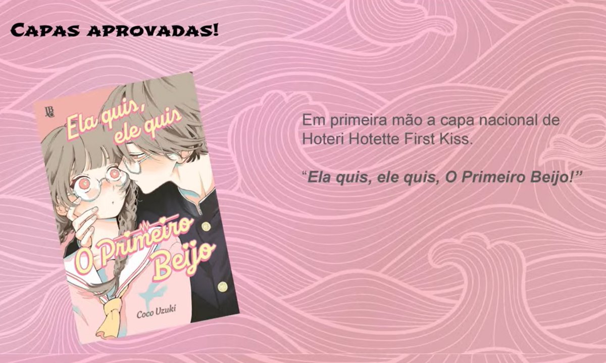 BBMangas's tweet photo. ATENÇÃO

Capa brasileira de "Hoteri Hotette First Kiss".

Se chamará no Brasil: "Ela Quis, ele quis, O Primeiro Beijo" https://t.co/l0yKo8KcPC