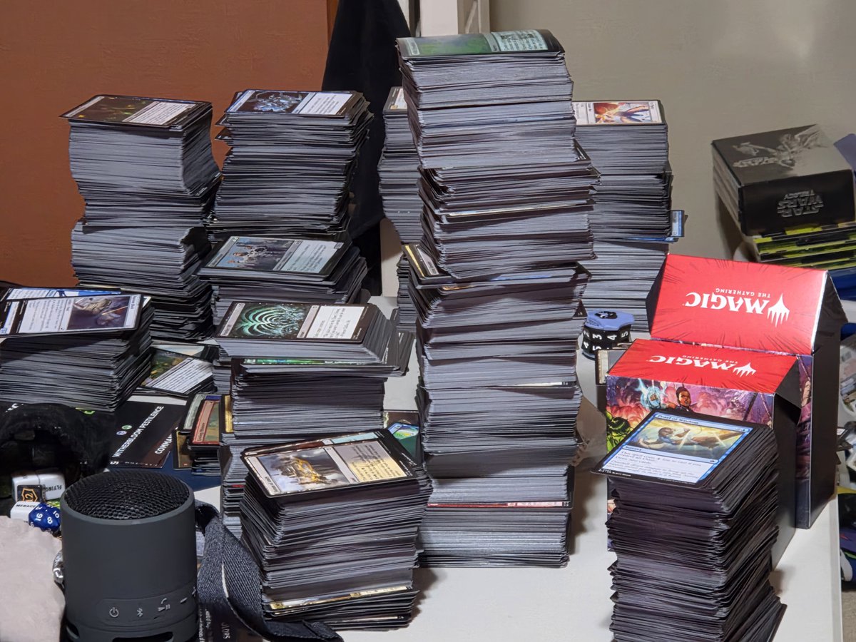 magicturtle911's tweet photo. The piles of "to be sorted" keeps growing... https://t.co/3VFuXZtWpo