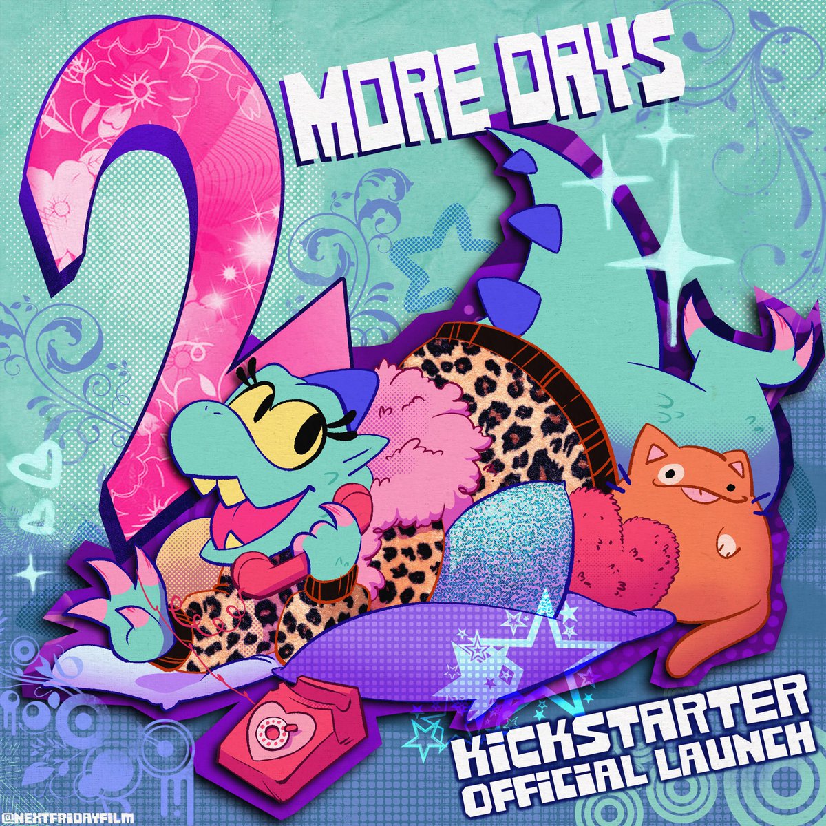 nextfridayfilm's tweet photo. 3 DAYS until our official kickstarter for ‘next friday: magical meow meow’ episode 2 launches!!! LIKE TOTALLYYY!!!!

check the link in our bio to follow our kickstarter + caard to see info :•3 🎀🐈‍⬛🐈

art by:
sam (@krownjester / insta)

#indieanimation #kickstarter #shortfilm https://t.co/bAsVwGhhvp