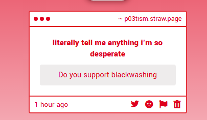 p03tism's tweet photo. "do you support fake thing made up so white people can feel oppressed" https://t.co/gxuD6jgGHD