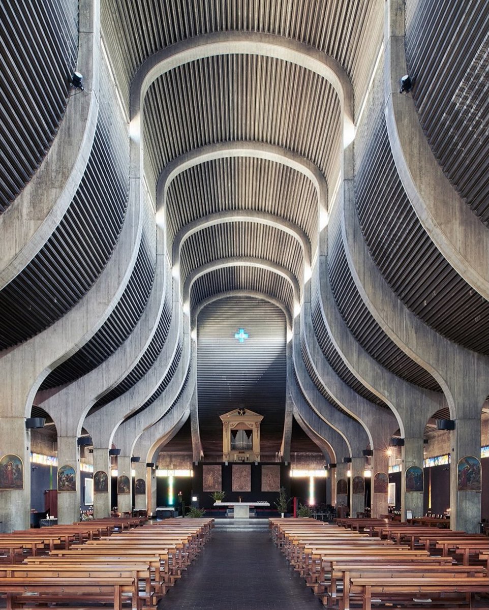 BrianRoemmele's tweet photo. Church of San Nicolas della Flue, Milan. https://t.co/b3WRqxKBFQ