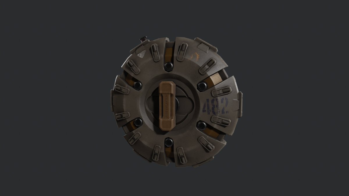 RedRenham's tweet photo. Discgrenade complete, later will work on vfx and in game integration.
#magicacsg #blender #3dart #gaming #indiedev https://t.co/11g56UXKae