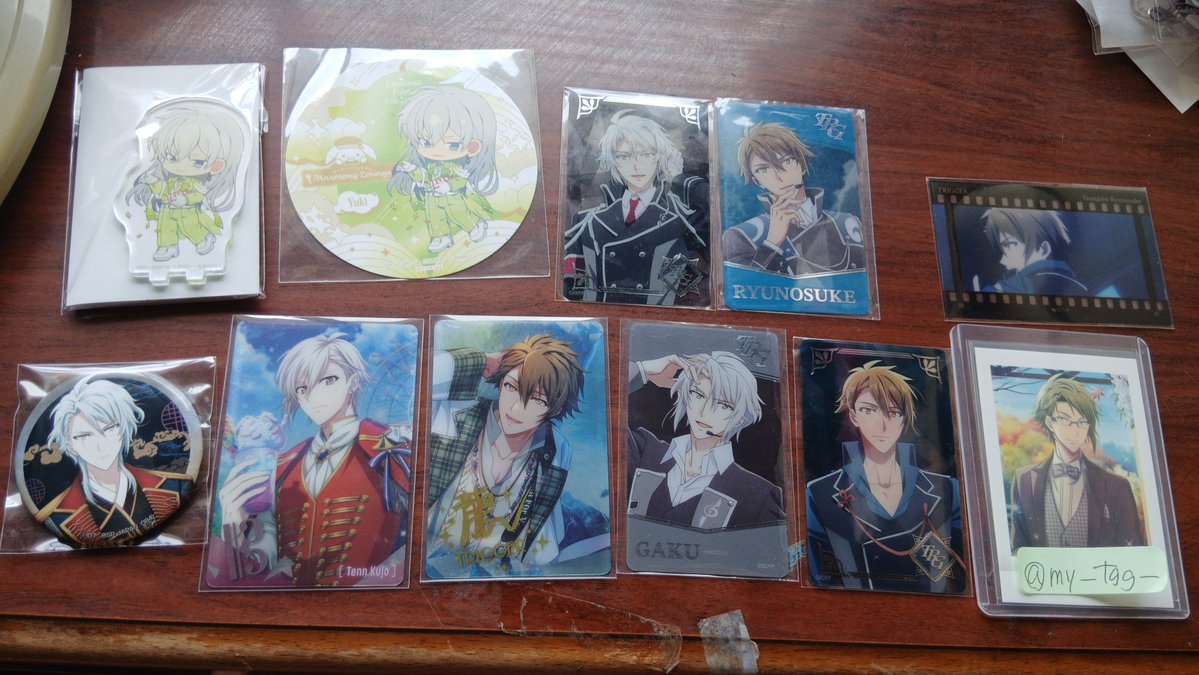 my_tag_'s tweet photo. 【交換/譲渡】アイナナ アイドリッシュセブン クリカ メタカ 缶バ コースター アクスタ アニカフェ

譲:画像 楽 天 龍 千

求
コースター 同種天
アクスタ 🌈、🍕天 or 定価
メタカ アイハケ大和
缶バ各種 定価
クリカ 同種大和各1 or 定価

8/23,8/30 大阪手渡し＞＞郵送
気軽にお声掛けください https://t.co/gSeu5omOs8