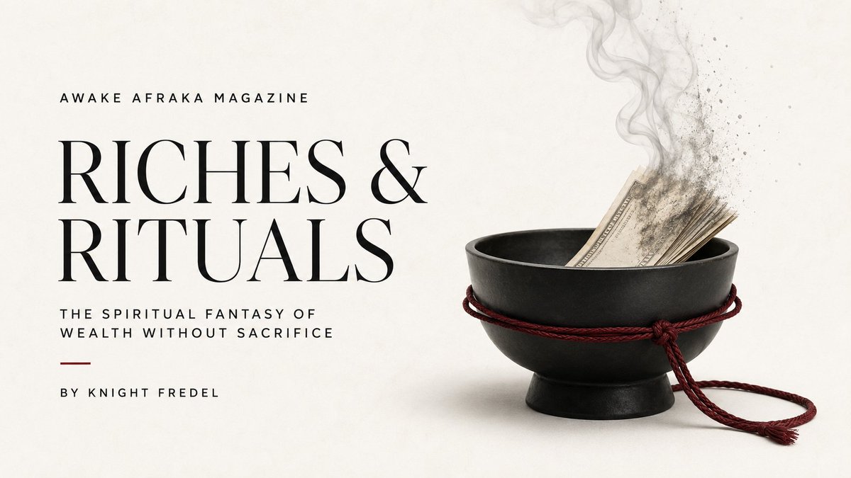 KnightFredel's tweet photo. "RICHES AND RITUALS" by Knight Fredel provides comprehensive insights into effective and ineffective practices in the realm of money rituals.
Discover what really works in realm of money rituals, blood money, etc. Read the full edition of "RICHES AND RITUALS" by Knight Fredel. 
Check the comment section for the link to our Magazine platform.
💰✨ #MoneyTips #Rituals