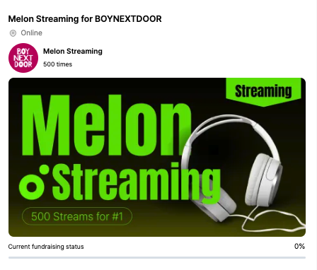 kooky__official's tweet photo. 🎉 #BOYNEXTDOOR #보이넥스트도어 Melon Streaming Support  — Now Open!

🔗https://t.co/KbQbLQ4hrW

Let’s come together to make this happen! 💝

#KookyStreaming #KookyFunding @onedo20240116 https://t.co/bicf1fvKeR