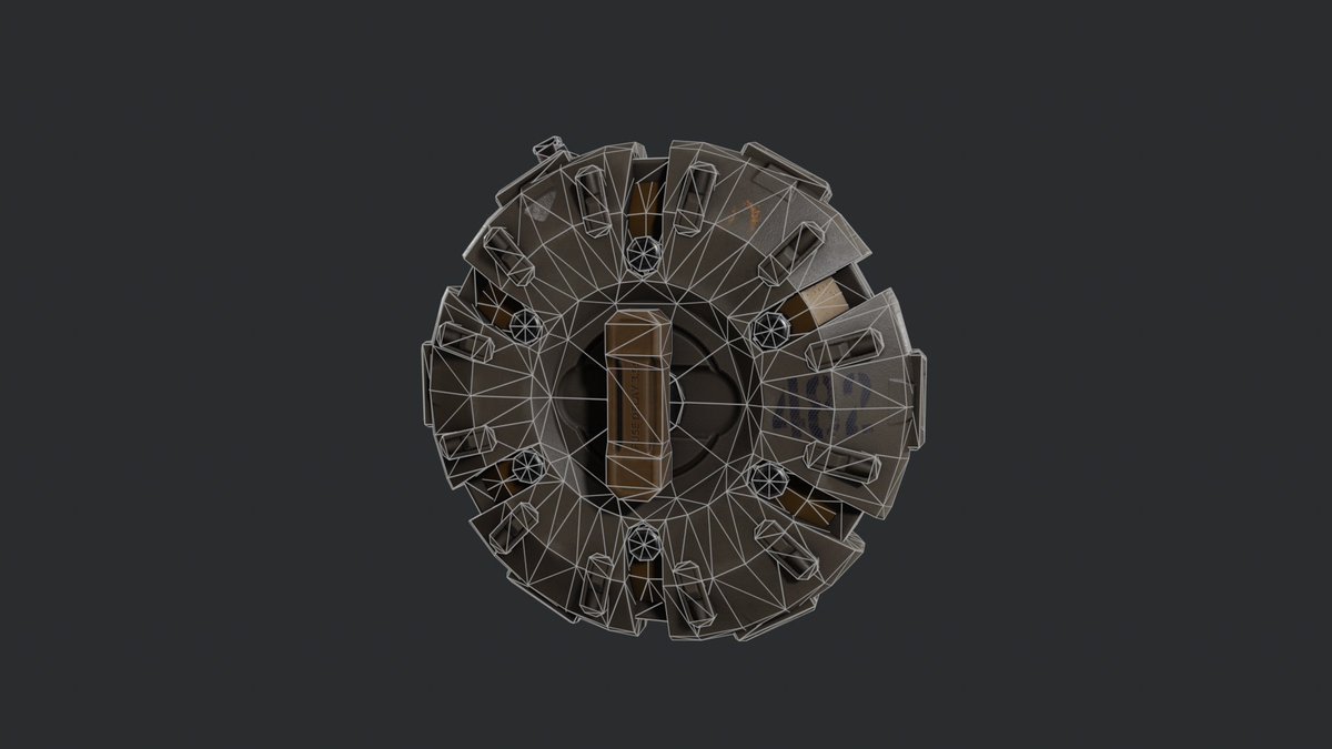 RedRenham's tweet photo. Discgrenade complete, later will work on vfx and in game integration.
#magicacsg #blender #3dart #gaming #indiedev https://t.co/11g56UXKae