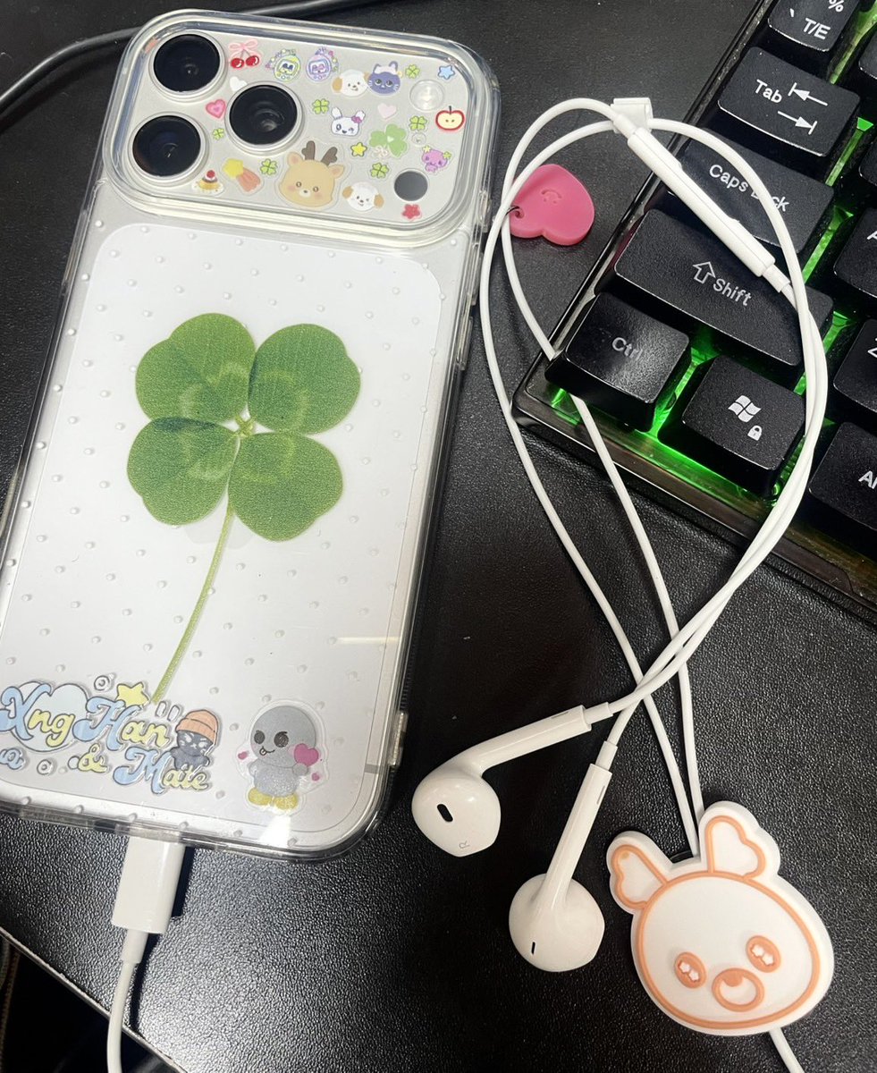 aauiiss's tweet photo. เอามาใส่หูฟังน่ารัก 🦌🍀 https://t.co/2rMBD9ihZo
