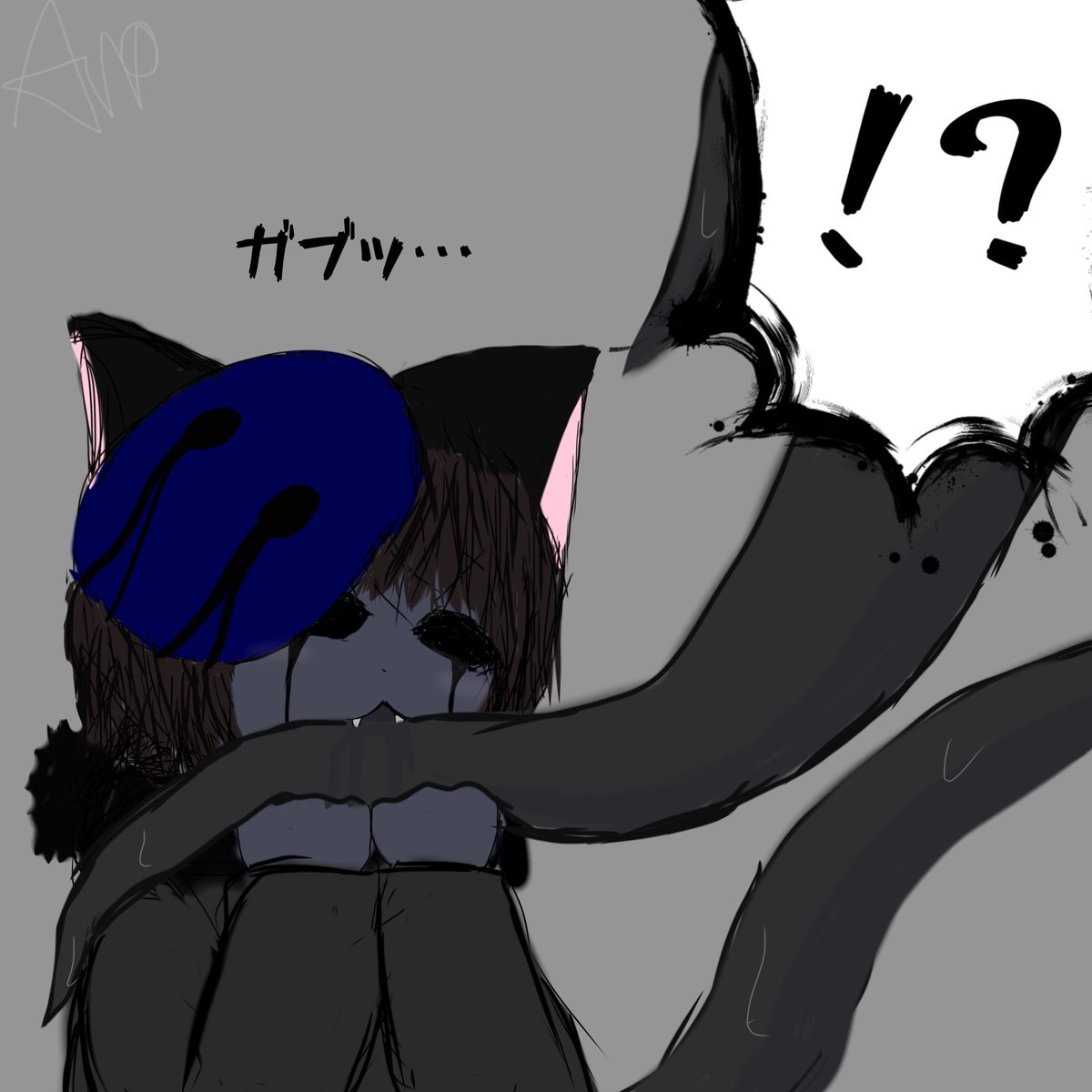 Awoki_B_404's tweet photo. 猫EJとスレンディー

 #EyelessJack  #creepypasta https://t.co/X8oOP2V4WG