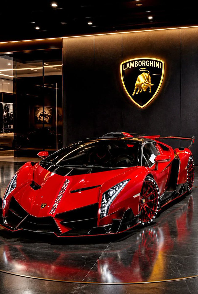 DriveHubyp7's tweet photo. 🔥 STOP SCROLLING! The Red Lamborghini Veneno Hypercar Is Pure Perfection! 🏎️💥💪.
#lamborghini, #supercar, #luxurycar, #hypercar https://t.co/9i06Jko0FV