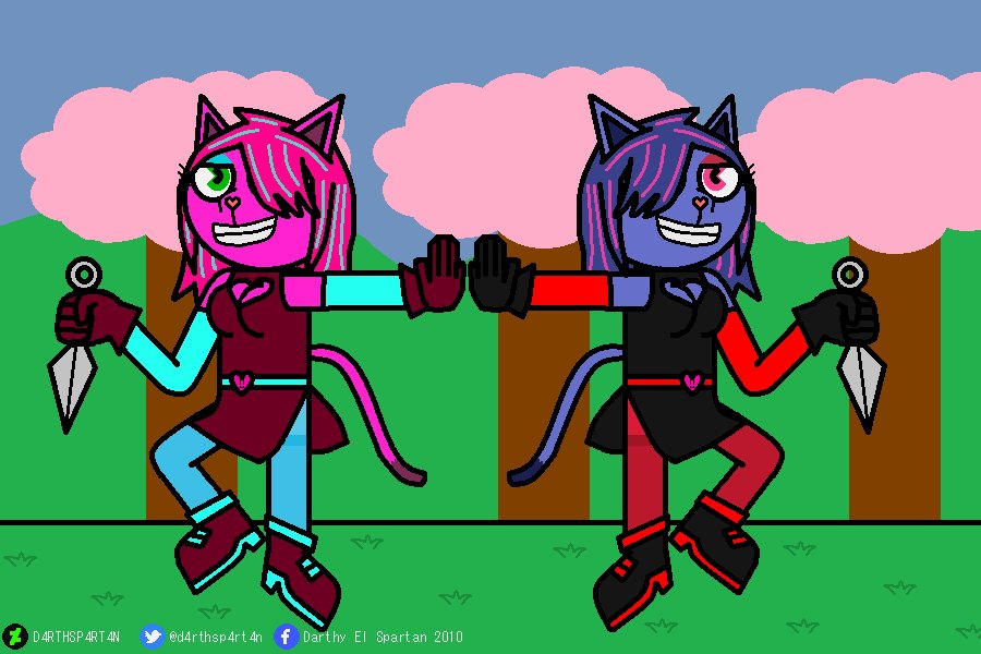 d4rthsp4rt4n's tweet photo. I drew for BadHarleyluck31 (on DeviantArt)
They are her OCs Tina & Nika dressed as the Dancerings
I hope you like how i got 😃
#htfoc #tina #nika #fanart https://t.co/ZKv68ULXOS