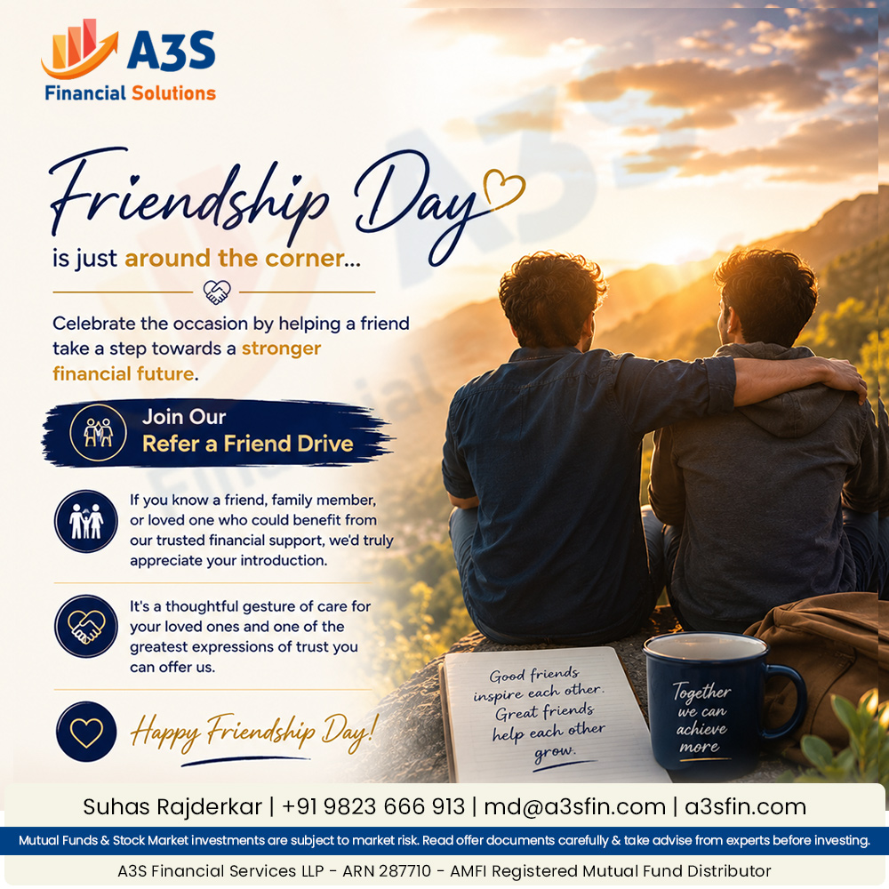 a3sfin's tweet photo. The best friendships don't just create memories—they help build brighter futures.

This Friendship Day, share the gift of opportunity by introducing your loved ones to a trusted financial partner.

#ReferAFriend #ReferralDrive #ReferAndCare #ShareTheTrust #TrustedRelationships https://t.co/Vgk3ep70yO
