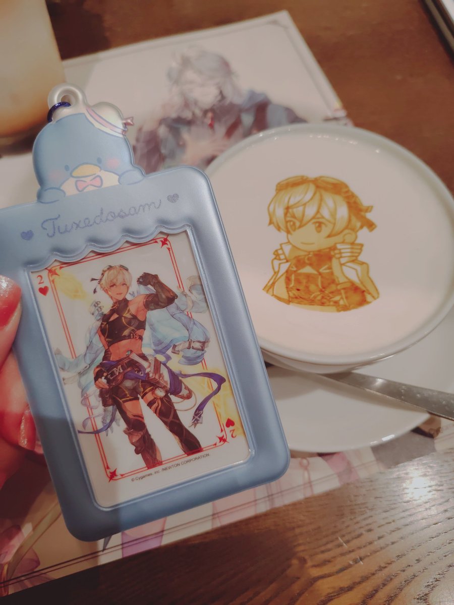 krsucre's tweet photo. やっとジョエルくんのキャララテ飲みに来れた〜₍ ᐢ.  ̫ .ᐢ ₎♡
サンチラちゃんにお姉様たちのメニューも見せれてよかった🐑🐒 https://t.co/VWt9YD3S3F