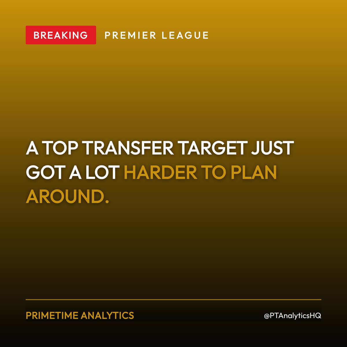 PTAnalyticsHQ's tweet photo. A top transfer target just got a lot harder to plan around.

Eli Junior Kroupi has had surgery on a foot injury and is expected out three to four months, per The Athletic. Both Barcelona and Arsenal have been linked with the young forward.

Does a layoff like this cool interest from two clubs already deep in other targets, or do they just wait him out?