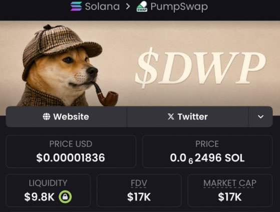 luizastm's tweet photo. By the time you're buying $277K MC, the smart money has already loaded at $17K.

That's the difference.

$DWP holders know exactly what that feels like.

Follow &amp; join the TG if you're done chasing pumps.
Ca:
4ZSsJ49GQwkCvAyRDHUvBmdDXdk2Sm7XB6Q2axD3pump
#memecoin #bbvipks4 https://t.co/MRSoKUPoCG