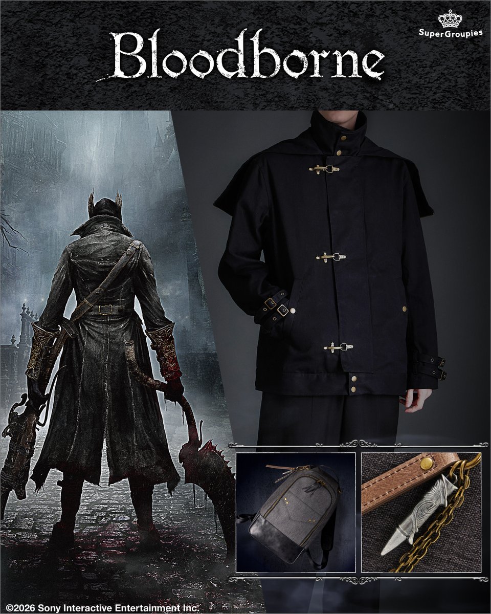 Super_Groupies's tweet photo. 【予約受付開始】
『Bloodborne』コラボアイテムが登場