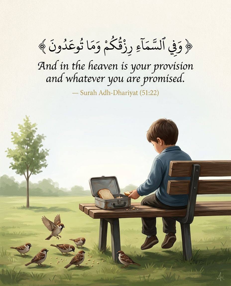 repentingbliver's tweet photo. Your rizq was never in your hands to begin with.

Provision = the rain that feeds the earth. 
Promise = Paradise itself. 
Both come from above, not from your own hustle.

Work hard. 
But stop carrying what was never yours to control. https://t.co/MlikbBVacX