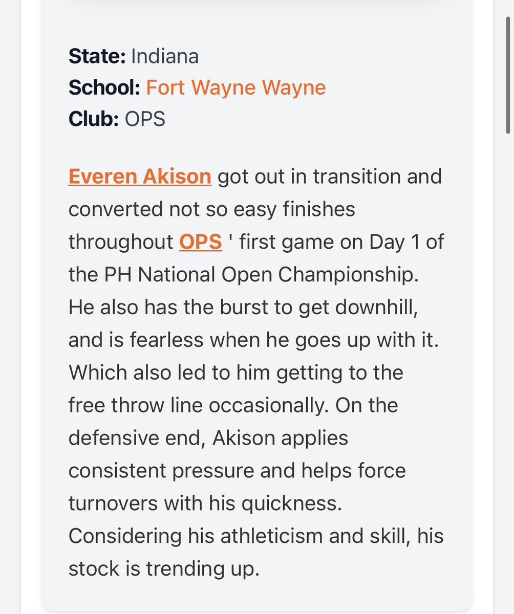 EverenAkison2's tweet photo. Thank you @PHCircuit for the write up! @BRamseyKSR @Uorangemen2 @mosesk225 @DevinRecord @FWWayneHoops @LGreenwellHoops https://t.co/jLHLYMYFCn