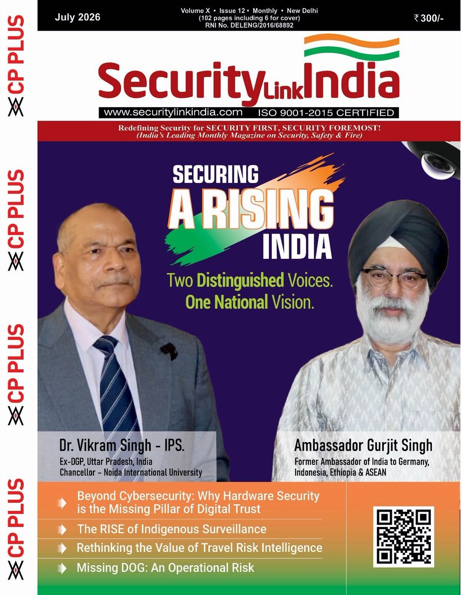 ConsultingIiris's tweet photo. 𝗦𝗲𝗰𝘂𝗿𝗶𝘁𝘆 𝘁𝗼𝗱𝗮𝘆 extends far beyond conventional boundaries. It demands integrated thinking across homeland resilience, diplomacy, technology and national strategy.

The latest edition of @SecurityLinkIND brings together two distinguished voices from the 𝗜𝗜𝗥𝗜𝗦 𝗔𝗱𝘃𝗶𝘀𝗼𝗿𝘆 𝗕𝗼𝗮𝗿𝗱, offering perspectives on some of the most critical security challenges of our time. Under the cover theme, ‘𝗦𝗲𝗰𝘂𝗿𝗶𝗻𝗴 𝗔 𝗥𝗶𝘀𝗶𝗻𝗴 𝗜𝗻𝗱𝗶𝗮’, the edition features:

IIRIS Advisor & Former DGP of Uttar Pradesh, Dr. Vikram Singh on ‘𝗧𝗵𝗲 𝗡𝗲𝘄 𝗣𝗮𝗿𝗮𝗱𝗶𝗴𝗺 𝗼𝗳 𝗛𝗼𝗺𝗲𝗹𝗮𝗻𝗱 𝗦𝗲𝗰𝘂𝗿𝗶𝘁𝘆. 𝗕𝗲𝘆𝗼𝗻𝗱 𝗣𝗼𝗹𝗶𝗰𝗶𝗻𝗴: 𝗦𝗲𝗰𝘂𝗿𝗶𝗻𝗴 𝗜𝗻𝗱𝗶𝗮'𝘀 𝗙𝘂𝘁𝘂𝗿𝗲,’ highlighting the evolving dimensions of internal security.

IIRIS Advisor, @AmbGurjitSingh on ‘𝗦𝗲𝗰𝘂𝗿𝗶𝘁𝘆 𝗕𝗲𝘆𝗼𝗻𝗱 𝗕𝗼𝗿𝗱𝗲𝗿𝘀: 𝗧𝗵𝗲 𝗡𝗲𝘄 𝗔𝗿𝗰𝗵𝗶𝘁𝗲𝗰𝘁𝘂𝗿𝗲 𝗼𝗳 𝗦𝗲𝗰𝘂𝗿𝗶𝘁𝘆,’ offering insights into the changing global security landscape and India's strategic role.

Together, these 𝘁𝗵𝗼𝘂𝗴𝗵𝘁-𝗽𝗿𝗼𝘃𝗼𝗸𝗶𝗻𝗴 𝗰𝗼𝗻𝘁𝗿𝗶𝗯𝘂𝘁𝗶𝗼𝗻𝘀 reflect the need for a holistic approach to security; one that strengthens resilience at home while navigating an increasingly interconnected world.

Read the 𝗝𝘂𝗹𝘆 𝟮𝟬𝟮𝟲 𝗲𝗱𝗶𝘁𝗶𝗼𝗻 here: https://t.co/N0Xp4EJ68E
 
#VoiceOfIIRIS #NationalSecurity #SecureIndia