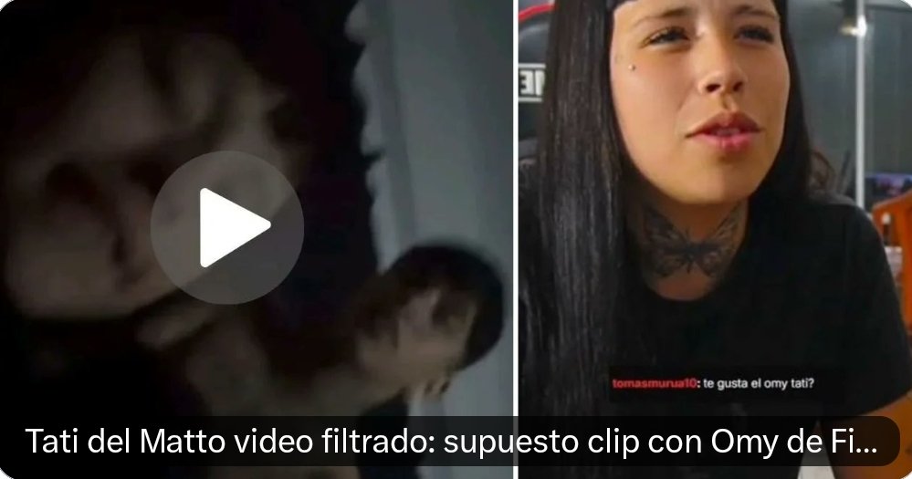 Alexandra55j's tweet photo. Tati del Matto: supuesto video filtrado con Omy de Fiorito genera revuelo en Telegram y X,
↪️https://t.co/5RZPrMRseo https://t.co/ajaBlMtCdu