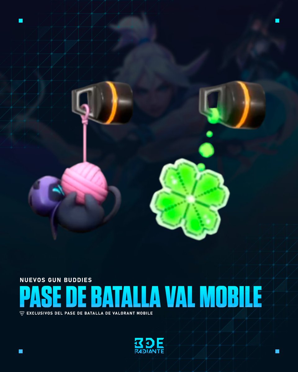 BDERADIANTE's tweet photo. Nuevos cosméticos de #VALORANTMobile: Pase de Batalla 🎟️ https://t.co/W0pbvtG2t8