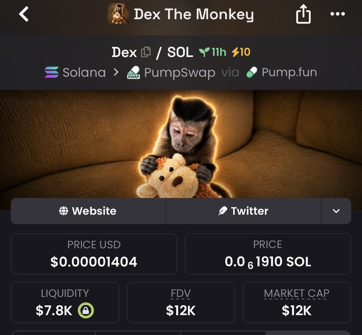 CHADIAN2kcl's tweet photo. @ScimmiaFrank Ape $Dex monkey like $punch read the lore 

77qZWtLAE55r755B3yaKzpBYCJ2EaHRPMiAoH7z8pump https://t.co/JEkITcOCDo
