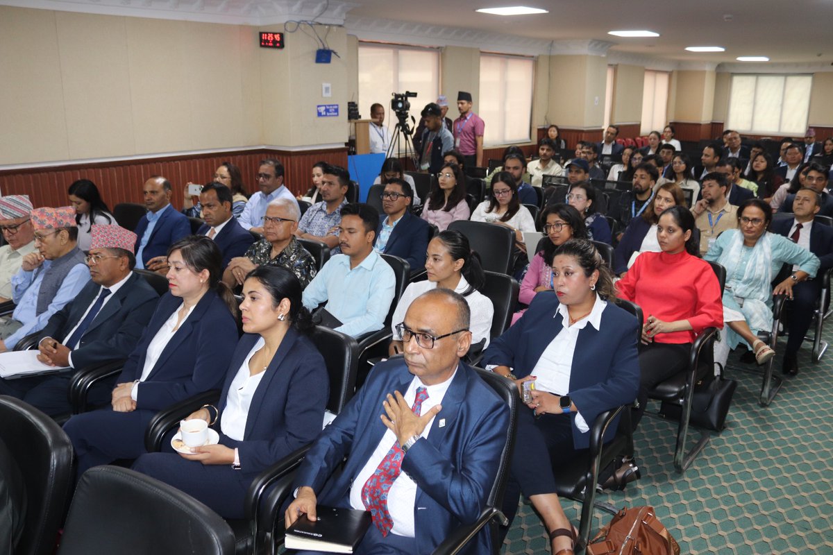 IFA_Nepal's tweet photo. IFA hosted a High-Level Policy Dialogue: "BIMSTEC at 30: Promoting People-to-People Contact to Advance Regional Cooperation, Integration &amp; Shared Prosperity" in Kathmandu. BIMSTEC SG Amb. Indra Mani Pandey delivered the keynote, joined by envoys from Thailand &amp; Sri Lanka. https://t.co/4Wb46N2RC2