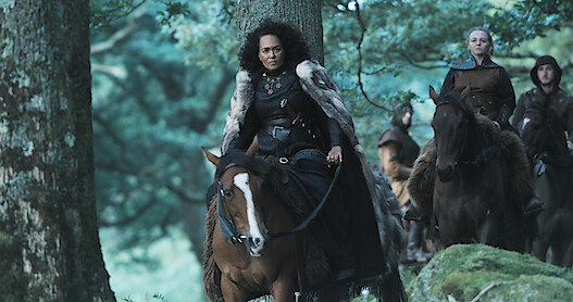 BuyDoge's tweet photo. @lu_yolooo @Conotocaurious1 @PopBase Not only did they have a black women in Vikings, they made her a Jarl.... LMFAO!

I'm really looking forward to the straight white male chieftain in Blood and Bone! https://t.co/XYXbt7u3H0