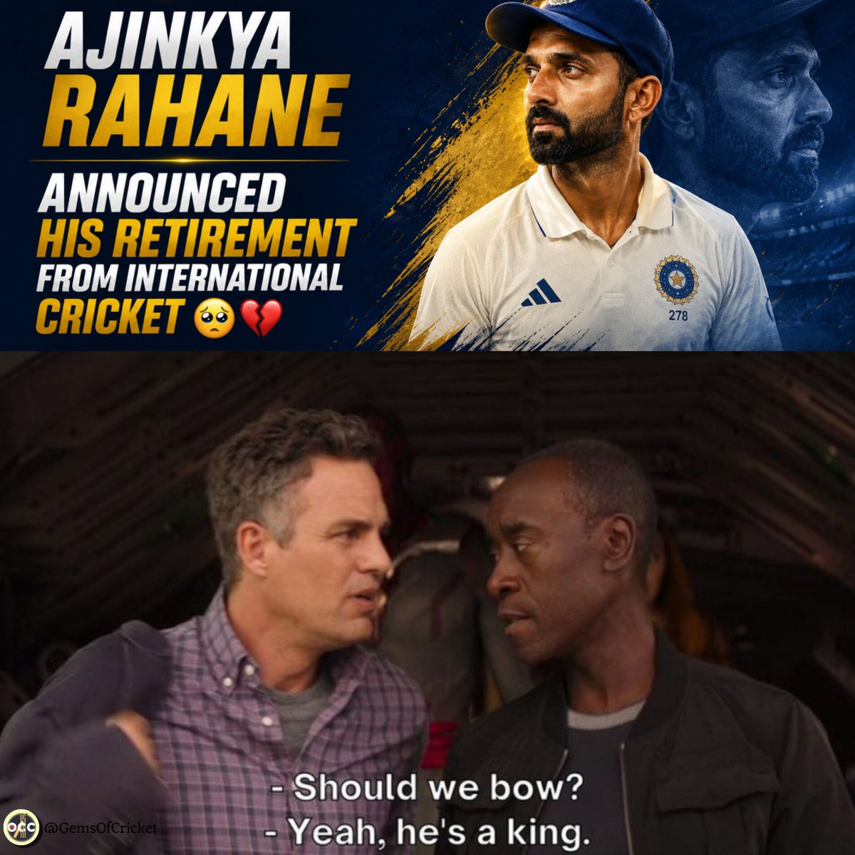 GemsOfCricket's tweet photo. Bro didn't lose a single Test Match as captain. https://t.co/zvH6EQcyKY