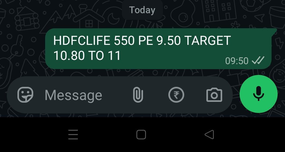 SRP1003's tweet photo. @niftywizard #HDFCLIFE..........Target done https://t.co/EcRs6yhLF5