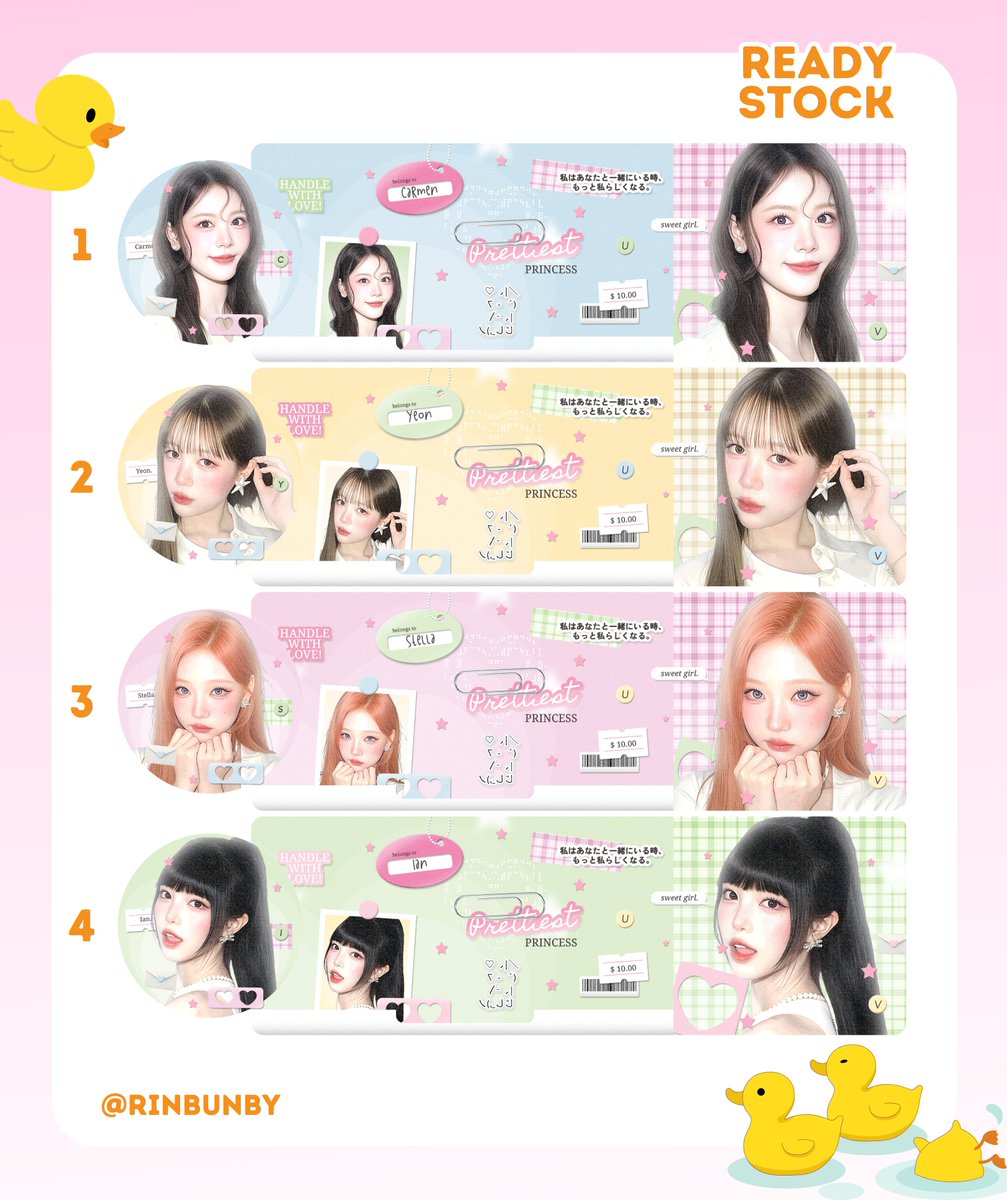 rinbunby's tweet photo. help repost tysm! ☘️

   hayii! aku membawa ready stock layout h2h cantik dengan harga https://t.co/TlgVuTDCXm, avail retext bisa dijemput ke dm iaa<3 ⭐ #bealanja 

Carmen Yeon Stella Ian yuha a-na juun jiwoo https://t.co/W0IHDpvPWN