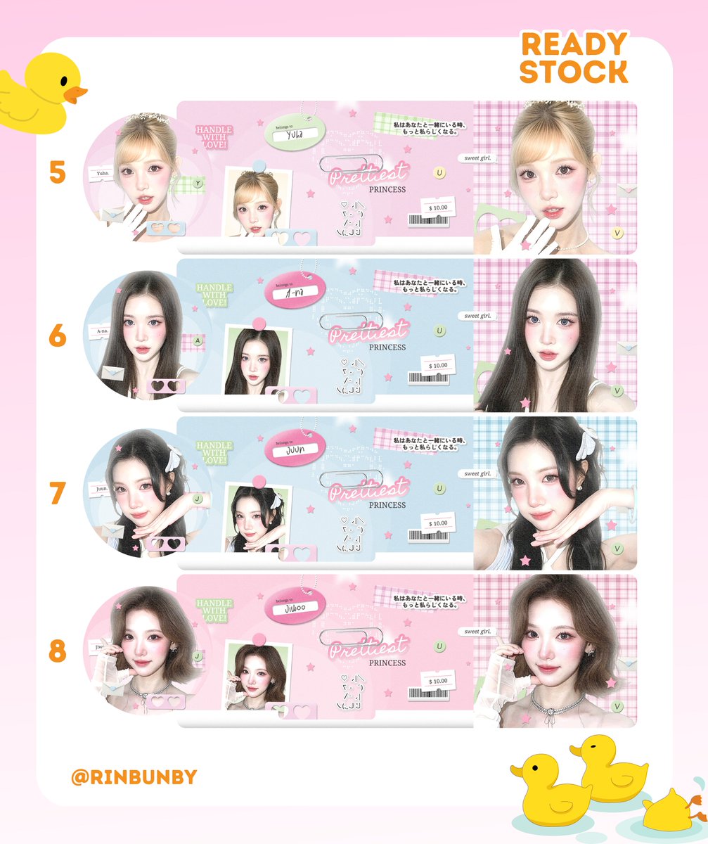 rinbunby's tweet photo. help repost tysm! ☘️

   hayii! aku membawa ready stock layout h2h cantik dengan harga https://t.co/TlgVuTDCXm, avail retext bisa dijemput ke dm iaa<3 ⭐ #bealanja 

Carmen Yeon Stella Ian yuha a-na juun jiwoo https://t.co/W0IHDpvPWN