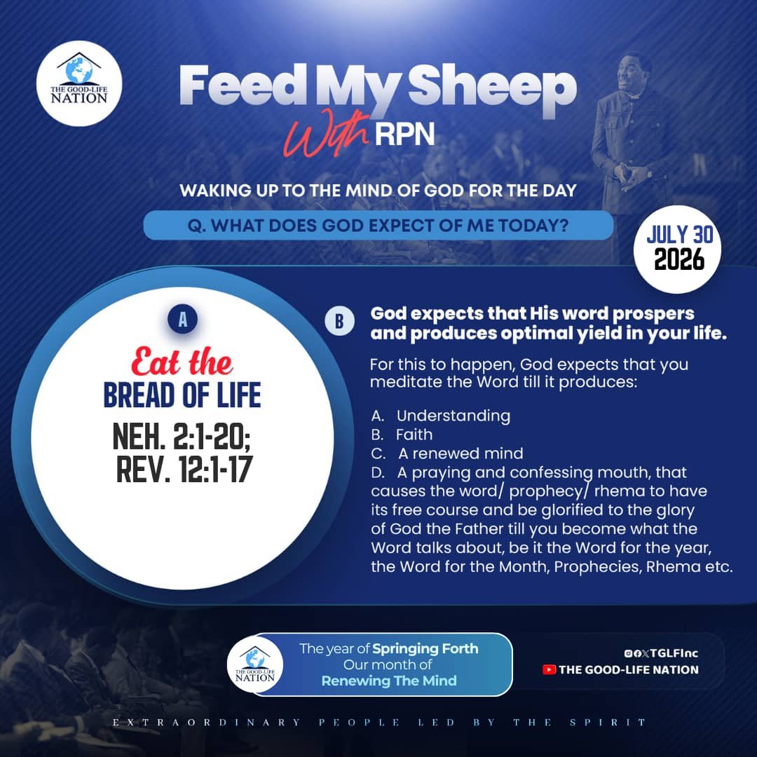 TGLFInc's tweet photo. 1 Corinthians 2:10
Do not let religion deprive you of the privilege of the deep things of God. The best things are not on the surface. -RPN 

#BreadOfLifeWithRPN https://t.co/Q0F4xRlejD