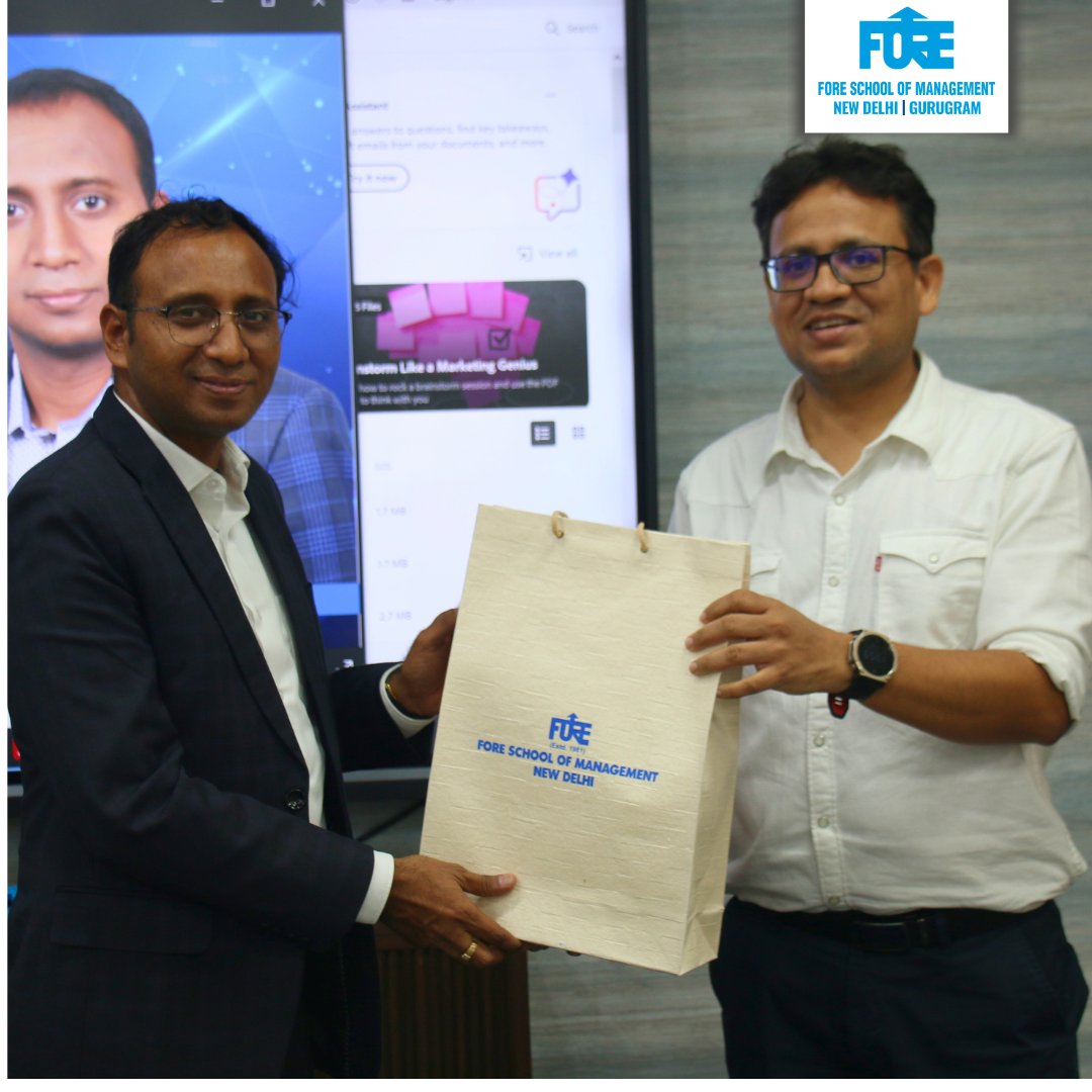 FORE_Delhi's tweet photo. #FORESchoolOfManagement #FSM #LeadershipLens #DataScience #HRAnalytics #StrategicHR #FutureOfLeadership #CorporateSpeakerSeries #FORECID #FOREmulaForSuccess #FOREverEvolving #FOREverConnected https://t.co/1S7qegBJea