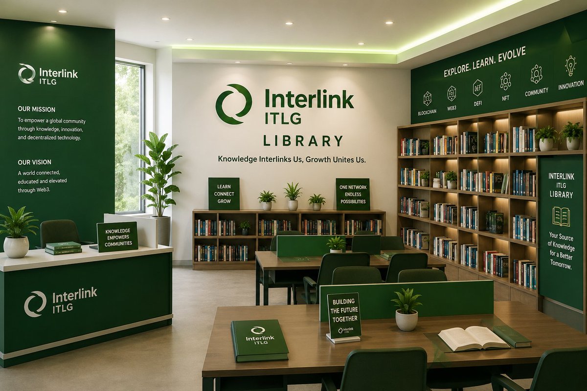 Danliti494510's tweet photo. > π The Interlink ITLG Library is more than a place for booksβit's a hub for learning, innovation, and Web3 growth. Every page, every idea, and every connection brings us closer to a smarter, stronger community.π #InterlinkITLG #Web3 #Blockchain #Education #Innovation https://t.co/HYGaSh40ij