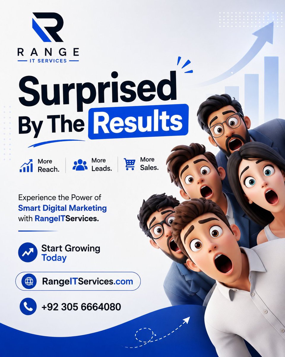 rangeempire's tweet photo. Results speak louder than promises. When businesses implement smart digital marketing strategies, the numbers don't lie. More reach, more leads, more sales. This is what real marketing looks like.
#RangeIT #RangeEmpire #MarketingResults #DigitalSuccess #BusinessGrowth #Results https://t.co/qV8KqdZUeL
