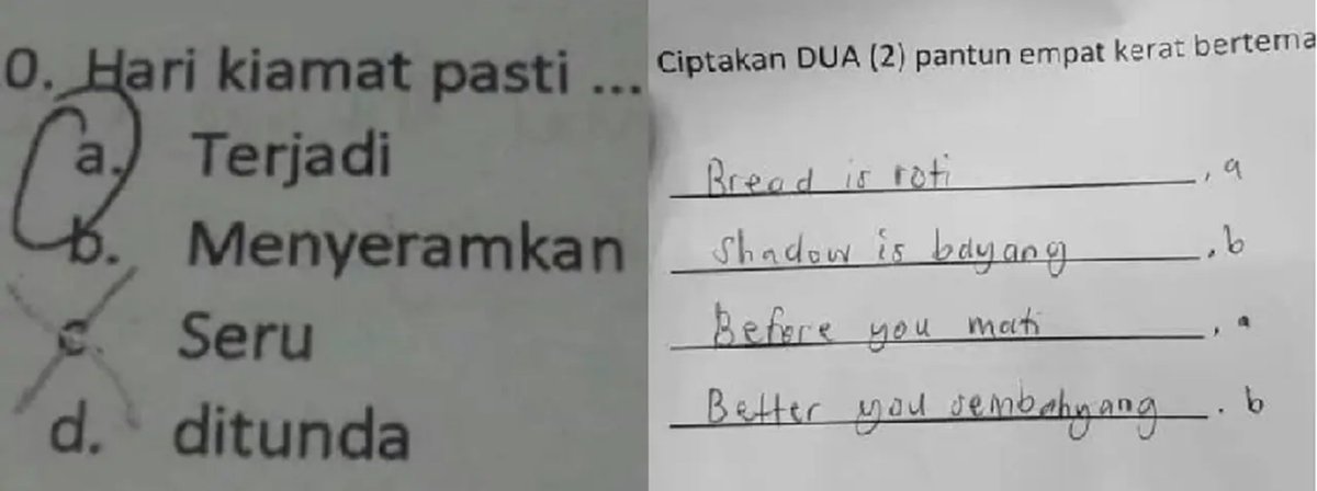 _peceldino's tweet photo. orangnya                                kertas ulanganya https://t.co/7yJEm1i4N0