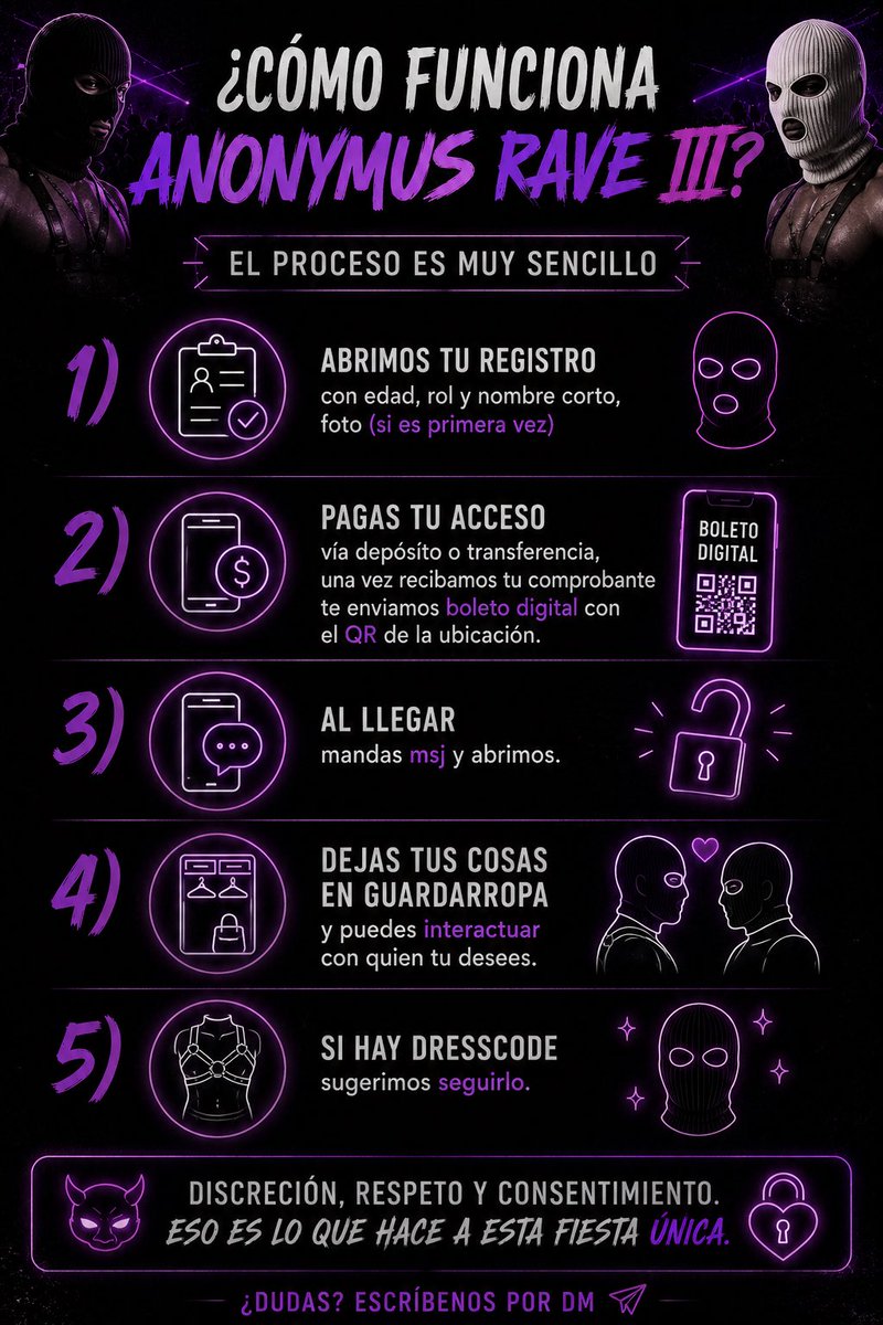orgysandparties's tweet photo. ¿Quieres asistir pero no sabes cómo reservar? Aqui te decimos como:

Reservas por WhatsApp y Telegram 

#orgyfriends #oaxacagay #orgy #gay #gayoaxaca https://t.co/A93PGMuofd