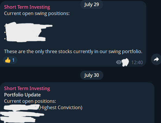 stocksbyrishabh's tweet photo. Portfolio Updat
No changes today.
Still holding all 3 swing positions.
Today's job isn't to trade. It's to stay patient.
My highest-conviction stock is only up around 2β3%, but it's also my largest position for a reason.
After spending hours on this setup, I genuinely believe the real move hasn't started yet. I'm waiting for a high-volume breakout candle.
Our second stock is also holding up well.
We'll review the third stock after today's closing. If it fails to close as expected, I'll rotate that capital into my highest-conviction stock.
The hardest part of swing trading isn't finding good stocks.
It's having the patience to hold them.
#swingtrading #stockmarket #nifty