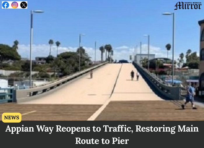 SMMirror's tweet photo. Hydraulic breakers finish work in one day instead of the planned eight, restoring main access to Santa Monica Pier parking.

https://t.co/EQ7GwPBsjS https://t.co/6nXKx8pP0i