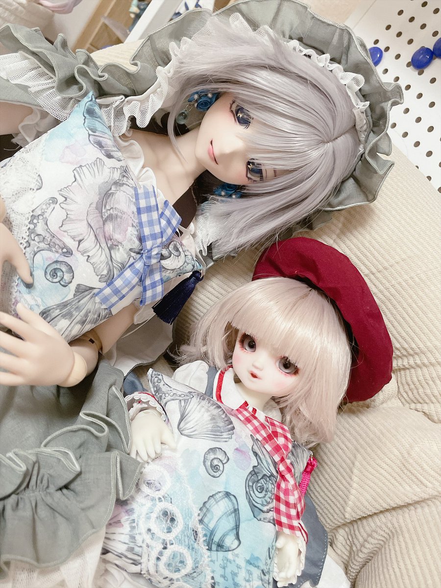 mirage_1104's tweet photo. ソファ届いたー！
サリュさんのペットソファを買いました。思ったよりでかい…けどいい感じ！
ドルパで買ったクッションもピッタリ（コハル商店さん）

#ドルフィードリーム #幼SD #salut! https://t.co/InGHmaG4yT