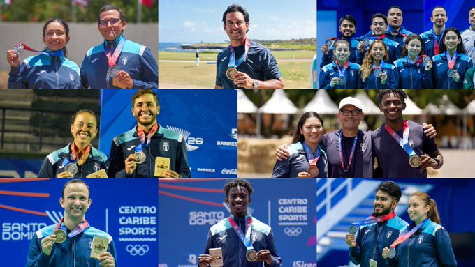 universdep's tweet photo. #SantoDomingo2026 

Medallero

Día 5 (Top 10)

6️⃣ #GUA 🇬🇹  8🥇11🥈14🥉33🏅

7️⃣ #PUR 🇵🇷 8🥇9🥈16🥉33🏅

8️⃣ #CRI 🇨🇷 4🥇2🥈9🥉15🏅

9️⃣ #ESA 🇸🇻 4🥇2🥈8🥉14🏅

🔟 #TYT 🇹🇹 3🥇 5🥉8🏅 https://t.co/X5BTlfFfR1