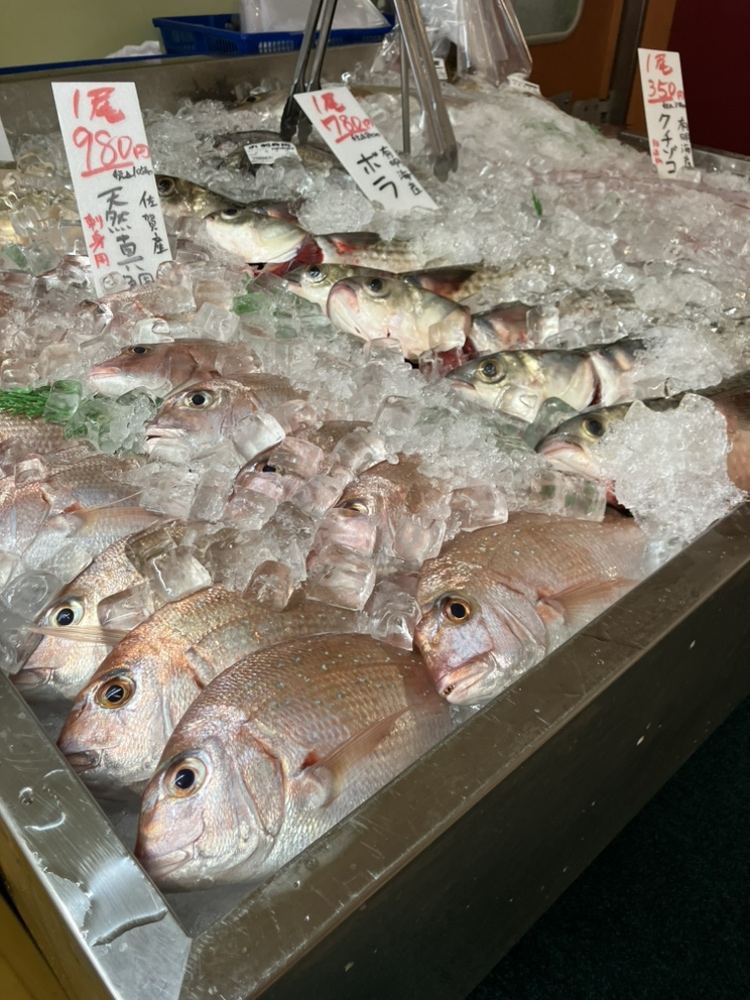 06_morinaga's tweet photo. 木曜恒例！よりどり市です✨
朝採れのピチピチなお魚に、フレッシュなお野菜が盛りだくさん🥦🐟 そして今日のおすすめランチ＆ディナーは、デリカコーナー特製の「冷やし中華」！
つるつるっとサッパリいかがですか？😋
今日のお買い物も当店におまかせください！
＃佐賀　＃川副　＃東与賀　＃暑 https://t.co/S3Mb2VuwGY