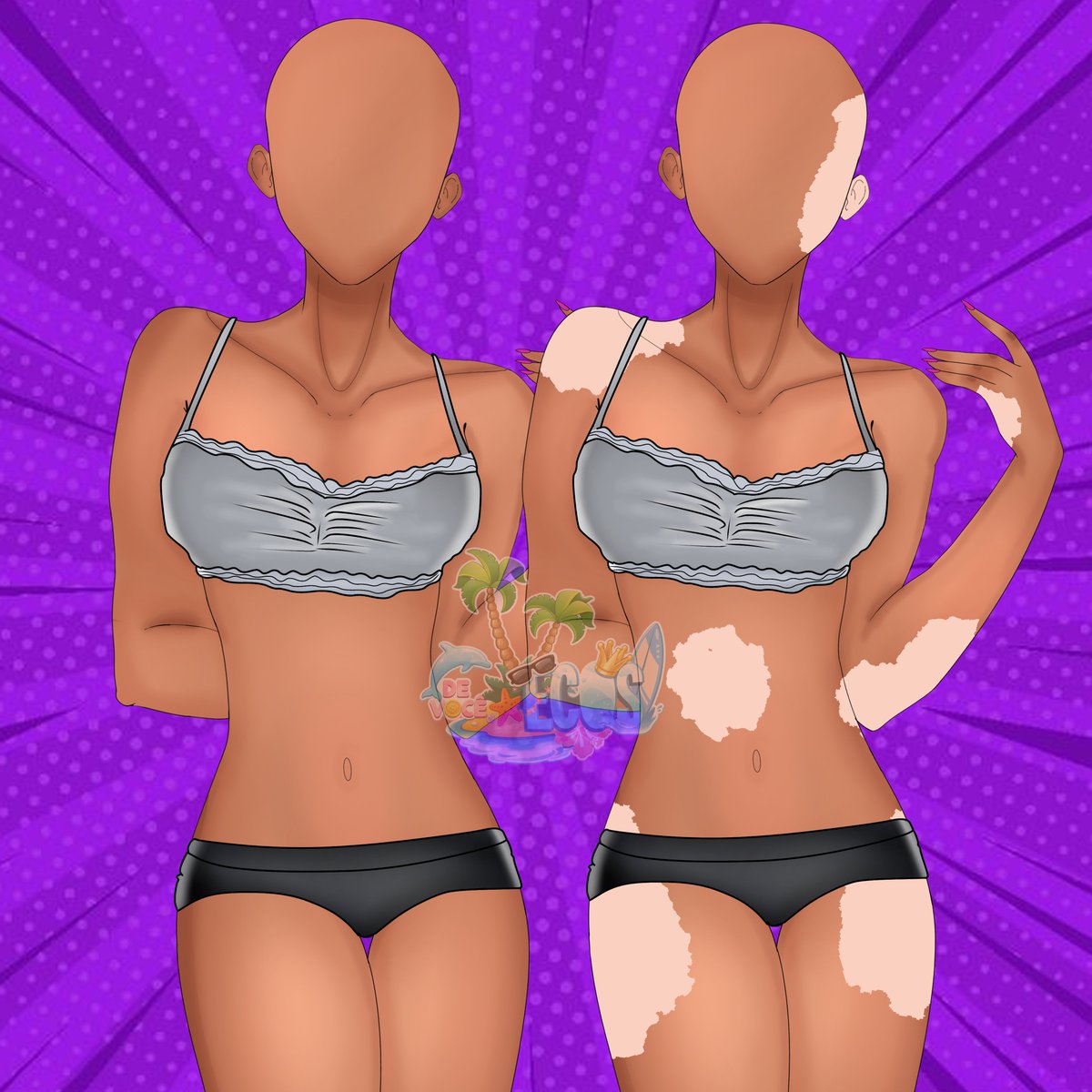 Cabrinhaesklgh's tweet photo. Nossos tons de pele, em breve teremos mais variações 🏝️🥳

#otomegame #visualnovel #ecosdevocejogo https://t.co/5et5OVmdqK
